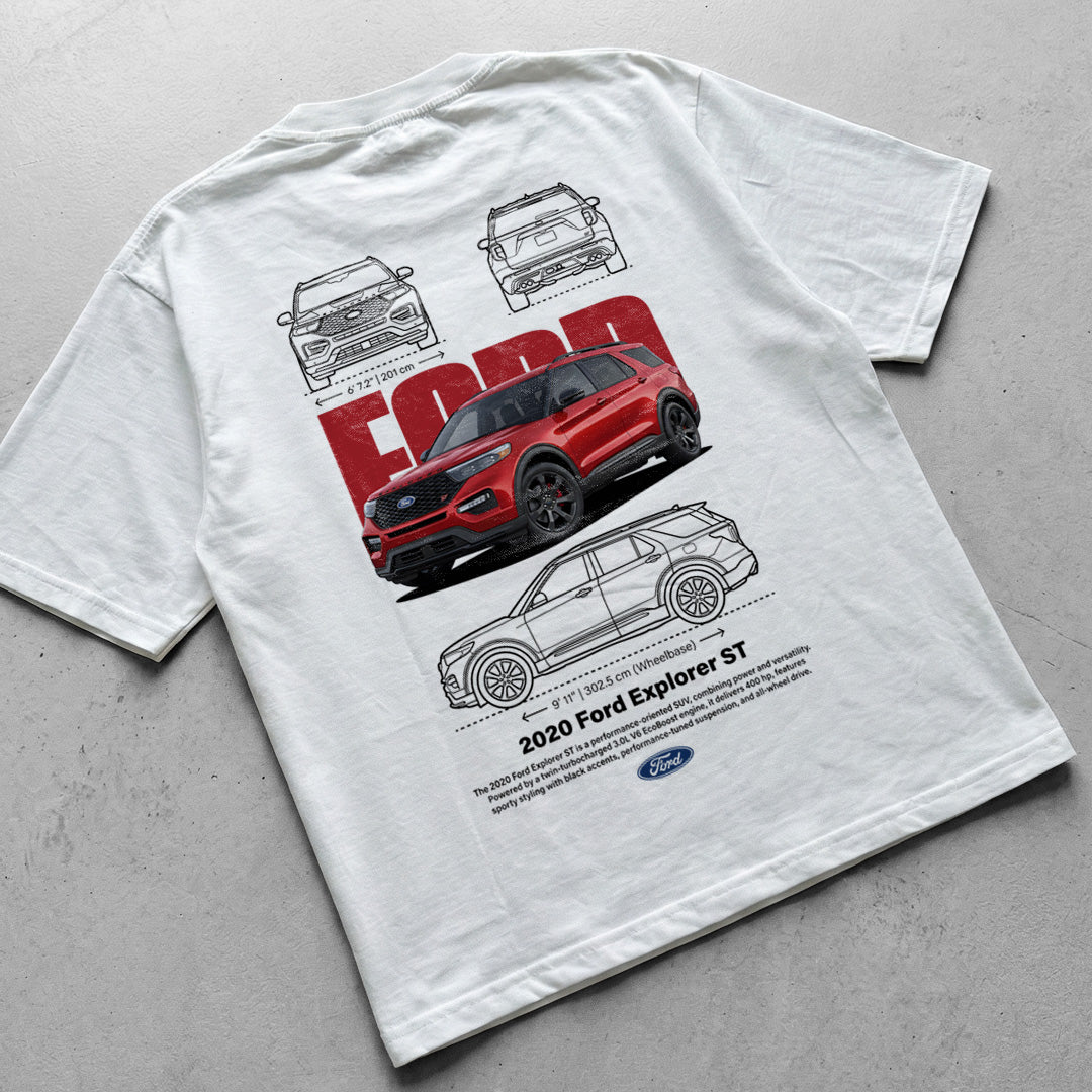Car t-shirt design Ford Explorer ST