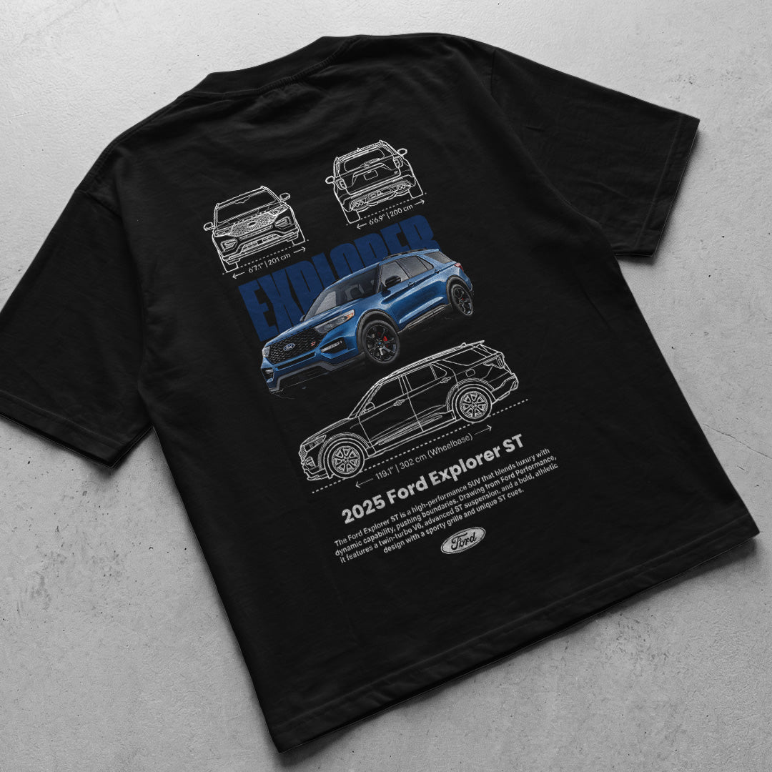 Car t-shirt design Ford Explorer ST