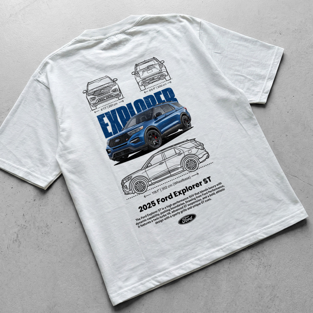 Car t-shirt design Ford Explorer ST