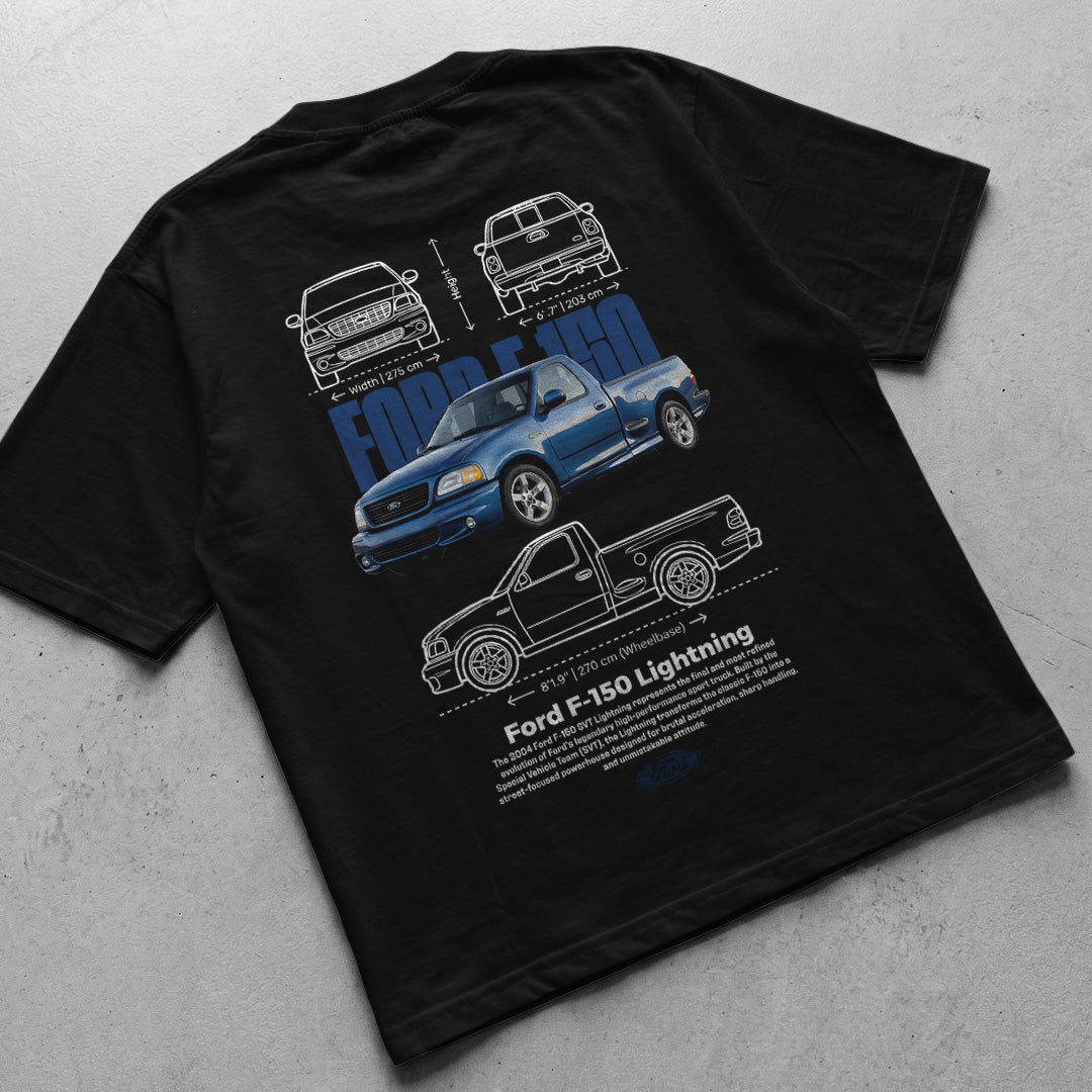 Car t-shirt design Ford F-150 lightning