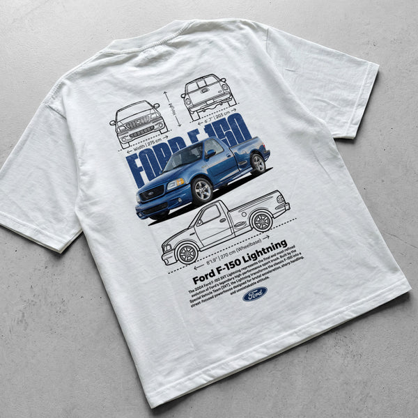 Car t-shirt design Ford F-150 lightning