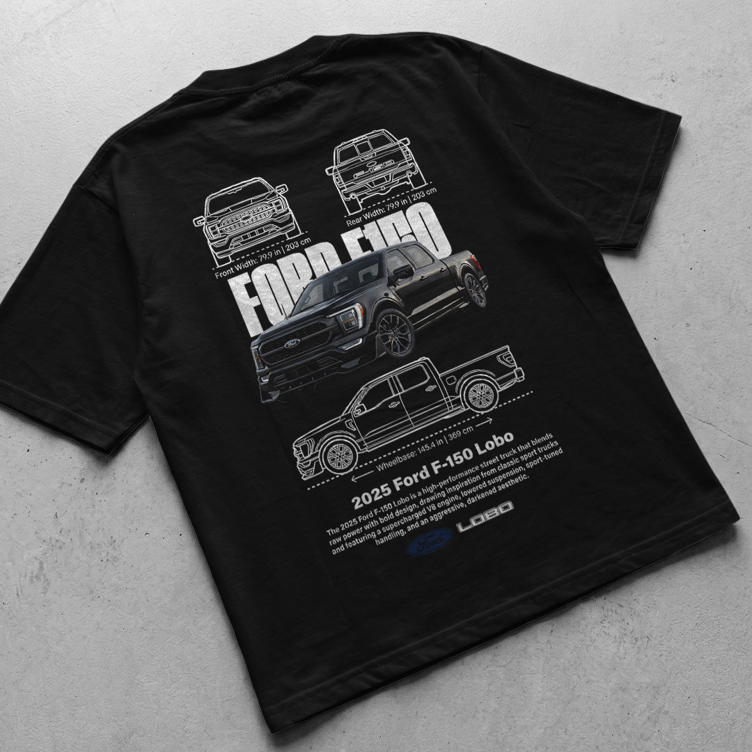 Car t-shirt design Ford F150 Lobo