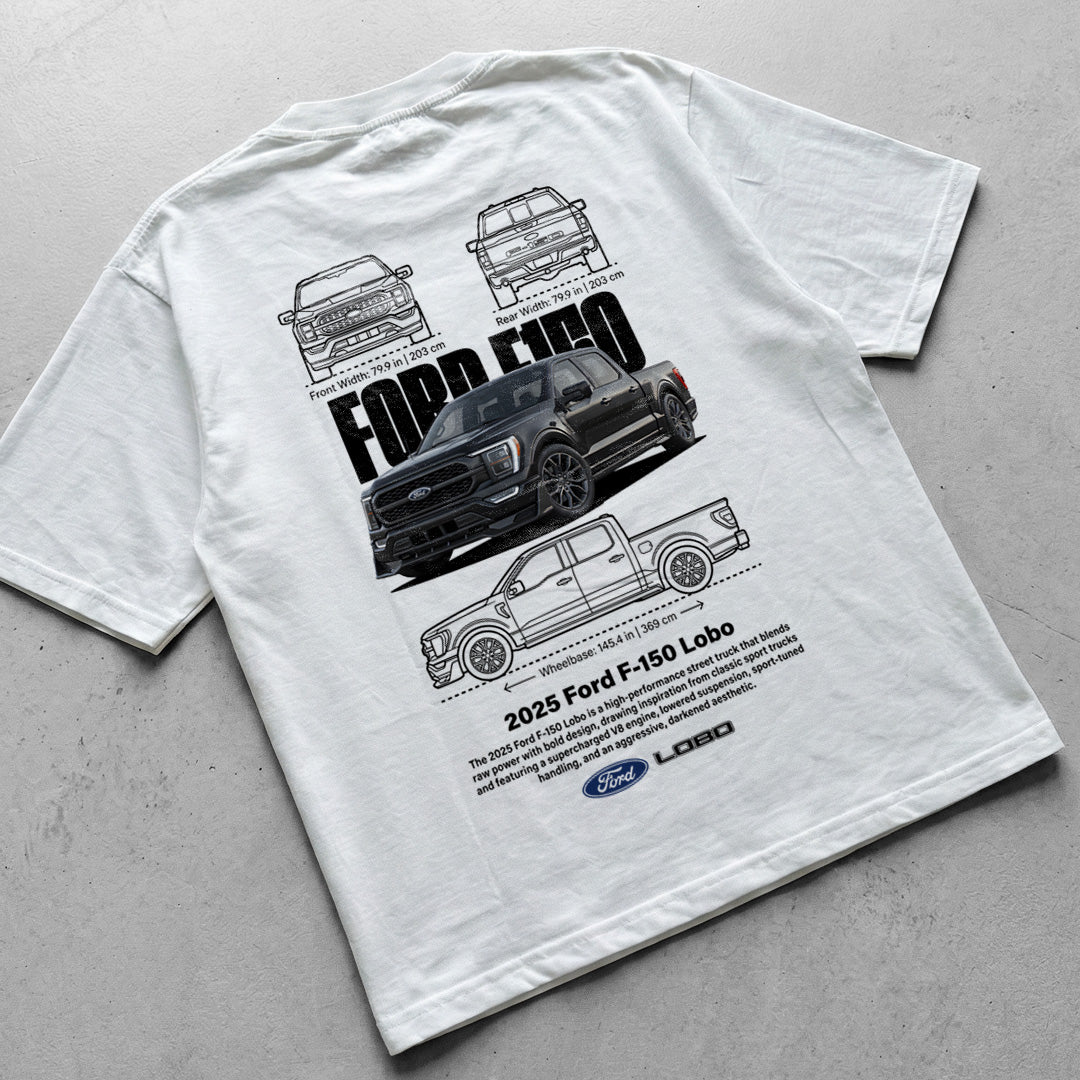 Car t-shirt design Ford F150 Lobo