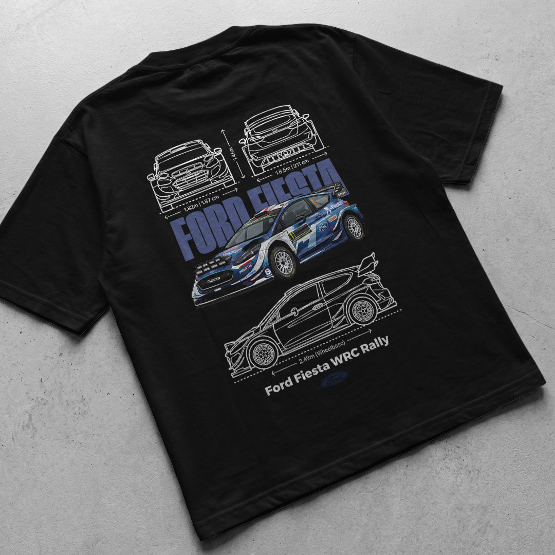 Car t-shirt design Ford Fiesta WRC