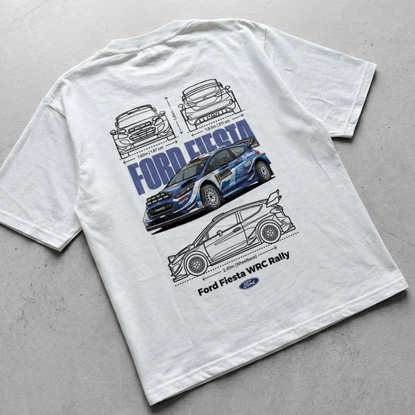Car t-shirt design Ford Fiesta WRC