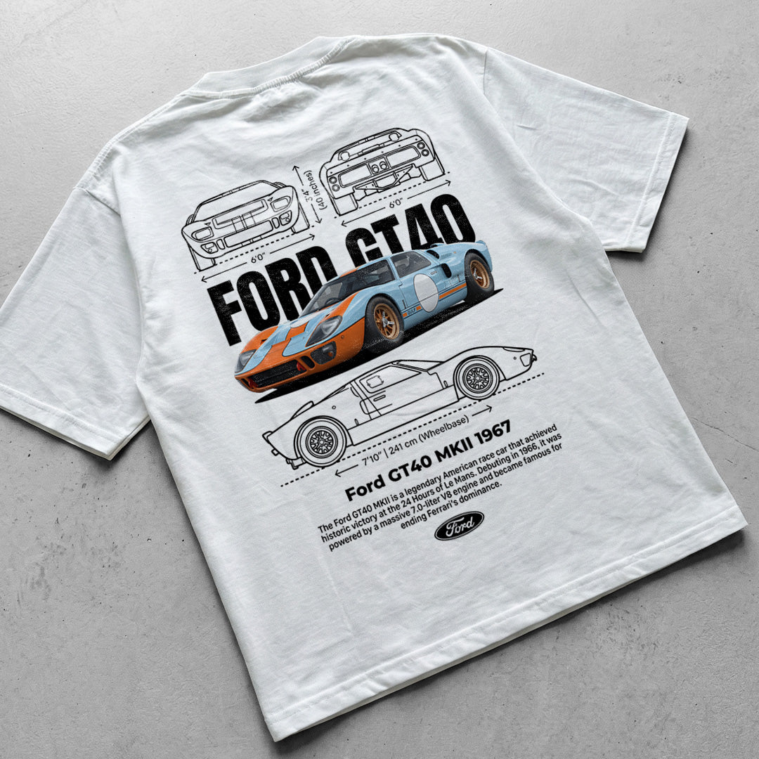 Car t-shirt design Ford GT40