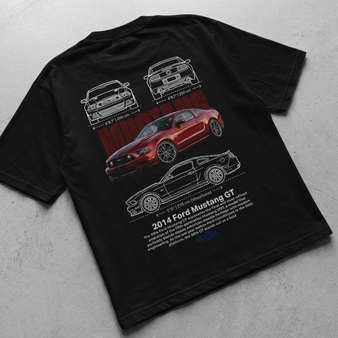 Car t-shirt design Ford Mustang GT