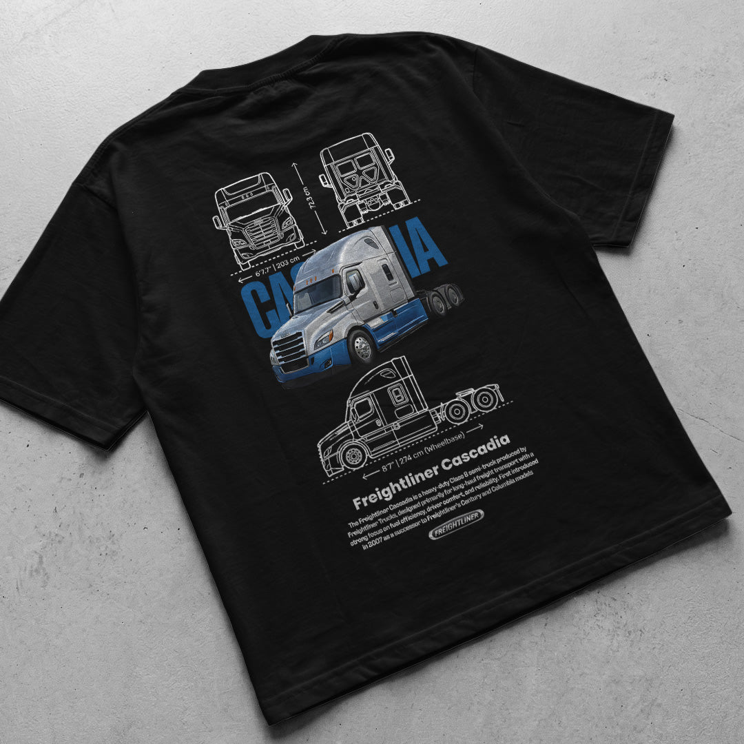Car t-shirt design Freightliner Cascadia