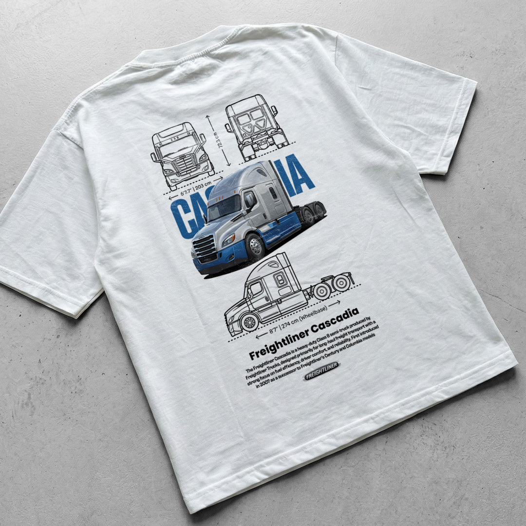 Car t-shirt design Freightliner Cascadia