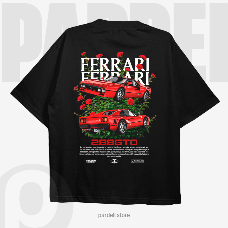 Sportscar-inspired T-shirt illustration – digital