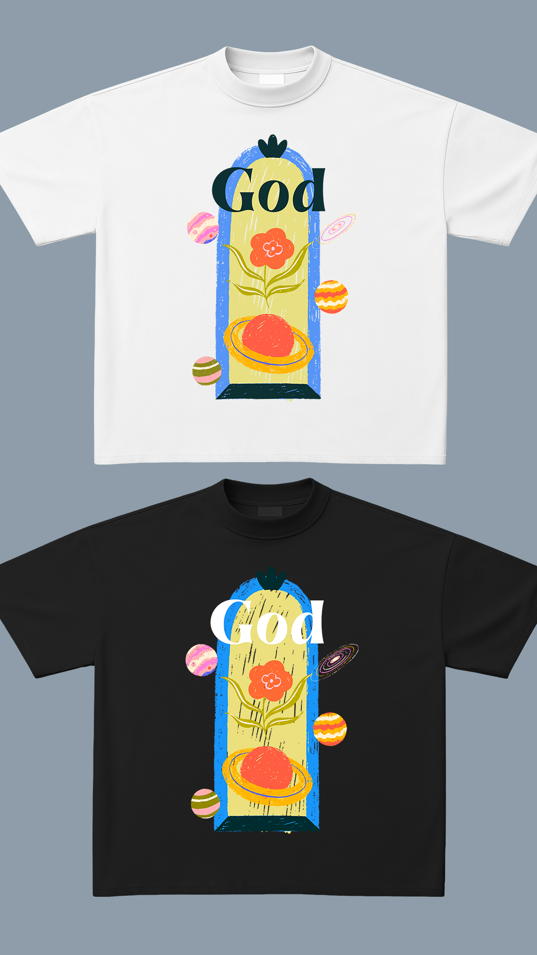 Creative God template design for tshirt