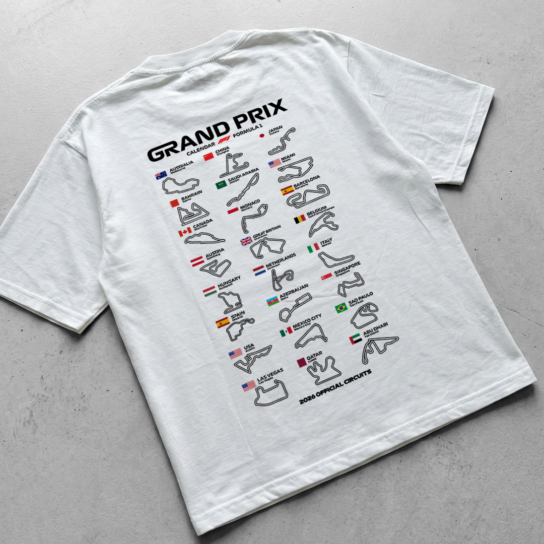 Digital File - 2026 Calendar F1 Grand Prix - t-shirt design, posters, hoodies..