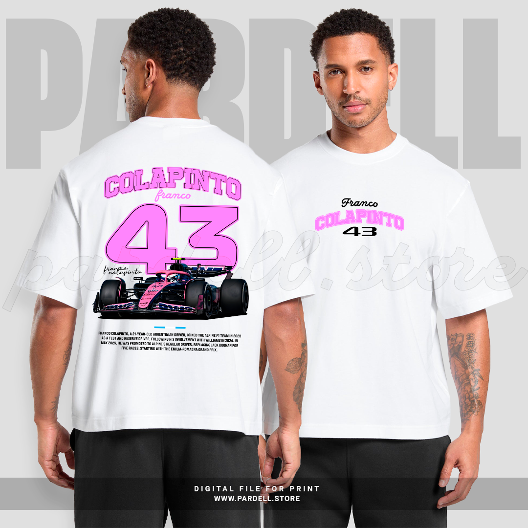 Colapinto Ropa Franco Colapinto Alpine - t-shirt design – Pardell