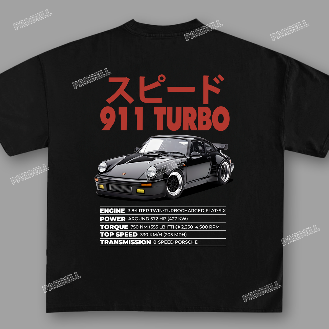 911 speed turbo - t-shirt design template download