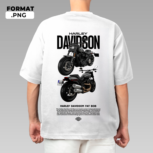 Harley-Davidson Fat Bob - T-shirt design