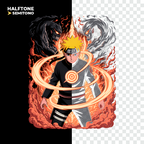 Digital illustration T-shirt design – Japanese pop culture inspired