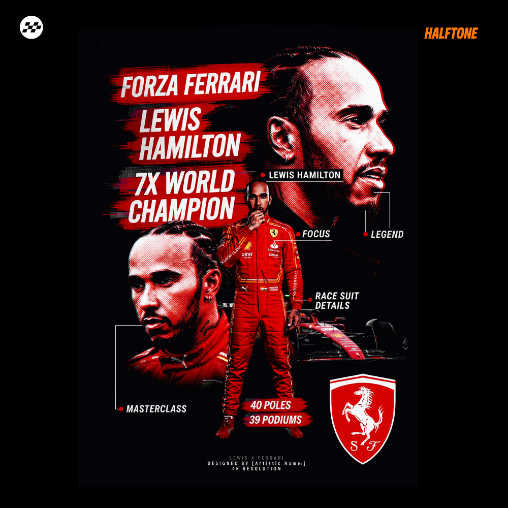 Digital File Forza Lewis 44 tshirt design