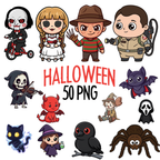 50 Clipart Halloween imagenes PNG prediseñadas