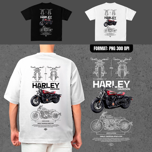 Harley Davidson Sportster S - t-shirt design