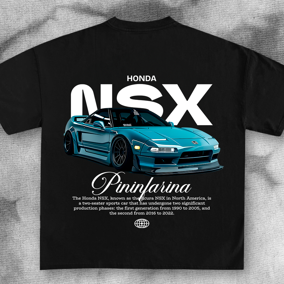 car t-shirt design - acura nsx