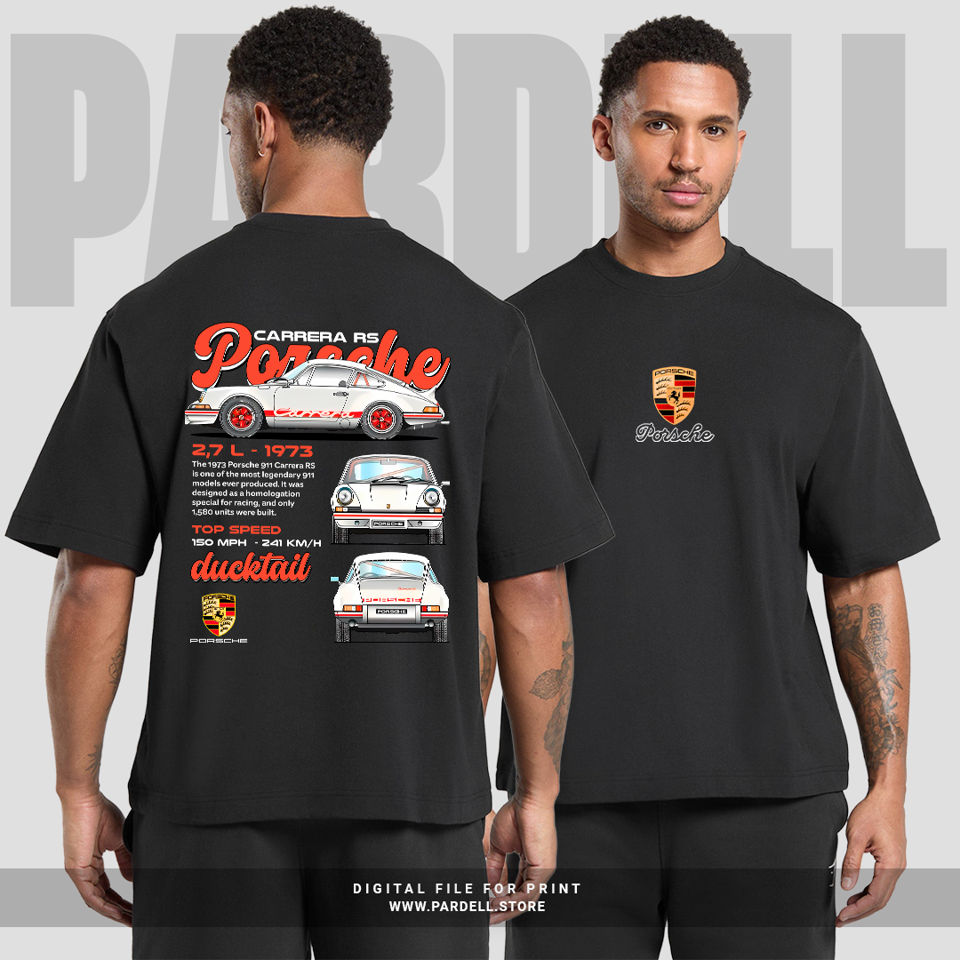 Template Carrera 1973 design PNG