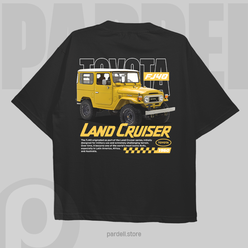 Template classic car FJ40 Land Cruiser t-shirt design