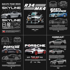 100 CAR & MOTORCYCLES TEMPLATES TO PRINT