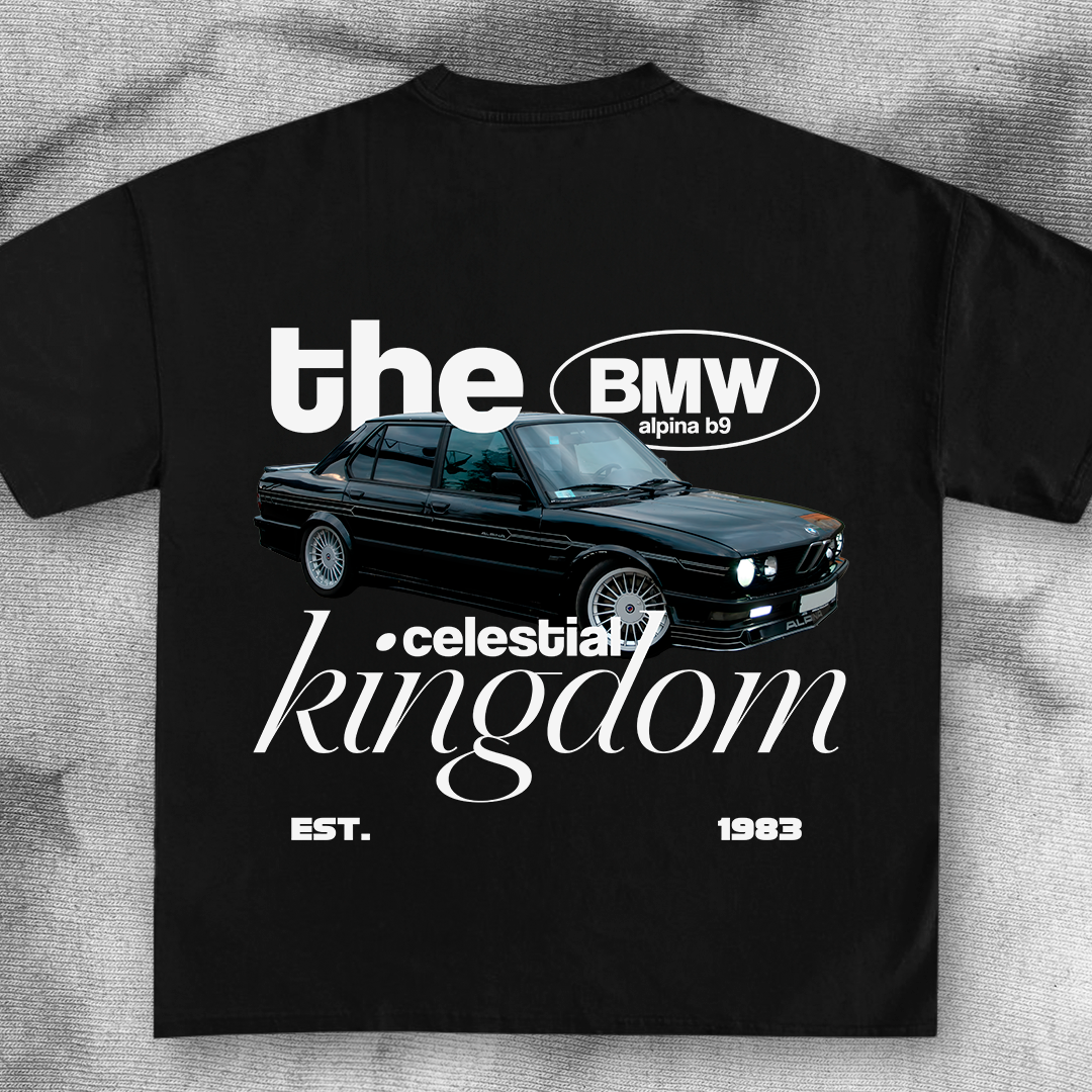 car t-shirt design - bmw alpine b9