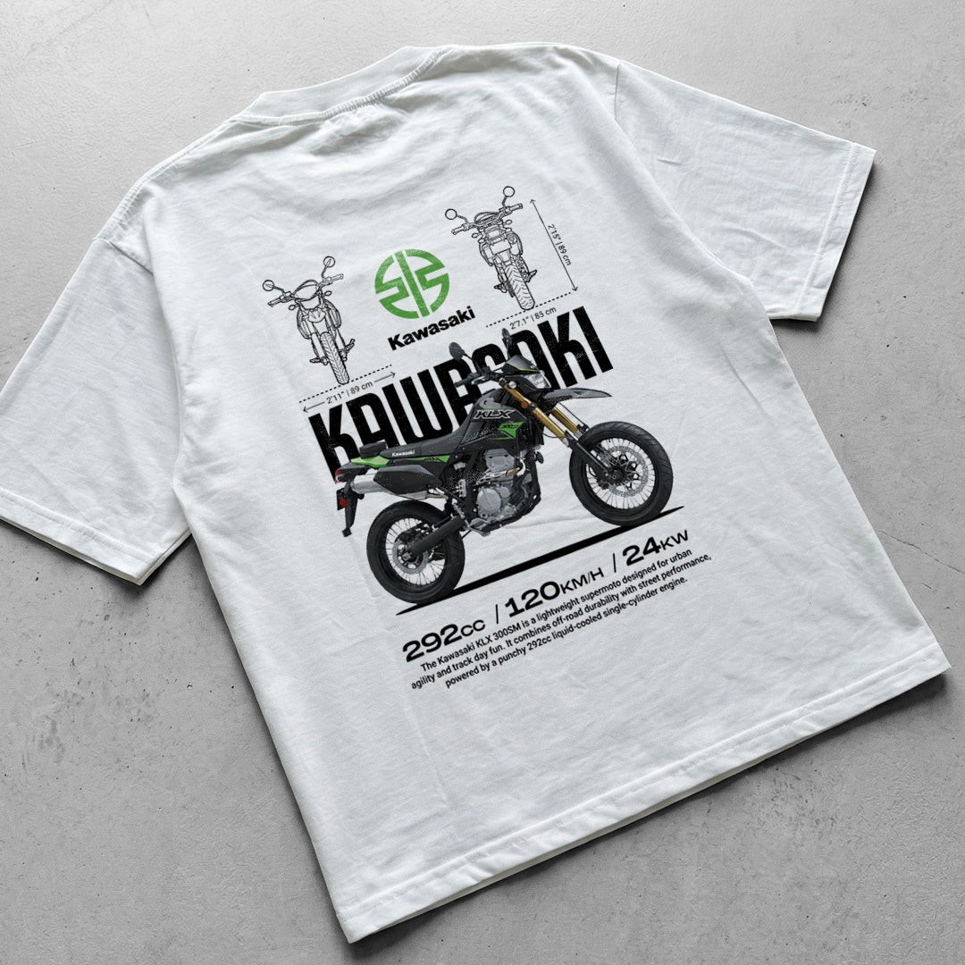 Motorcycle t-shirt design Kawasaki KLX300 SM