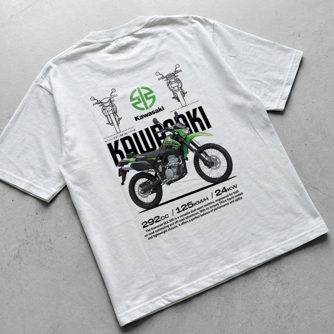 Motorcycle t-shirt design Kawasaki KLX300