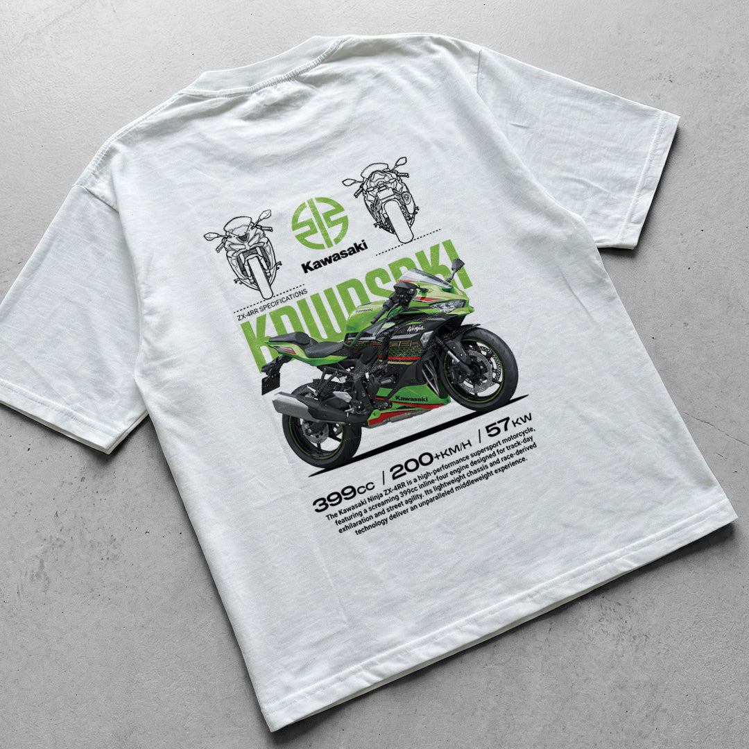 Motorcycle t-shirt design Kawasaki Ninja ZX-4RR