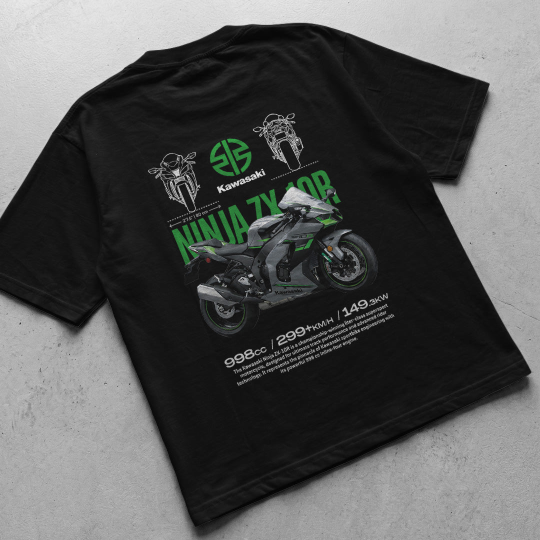 Motorcycle t-shirt design Kawasaki Ninja ZX-10R