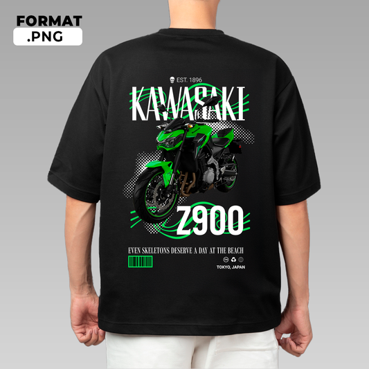 Kawasaki Z900 - T-shirt design