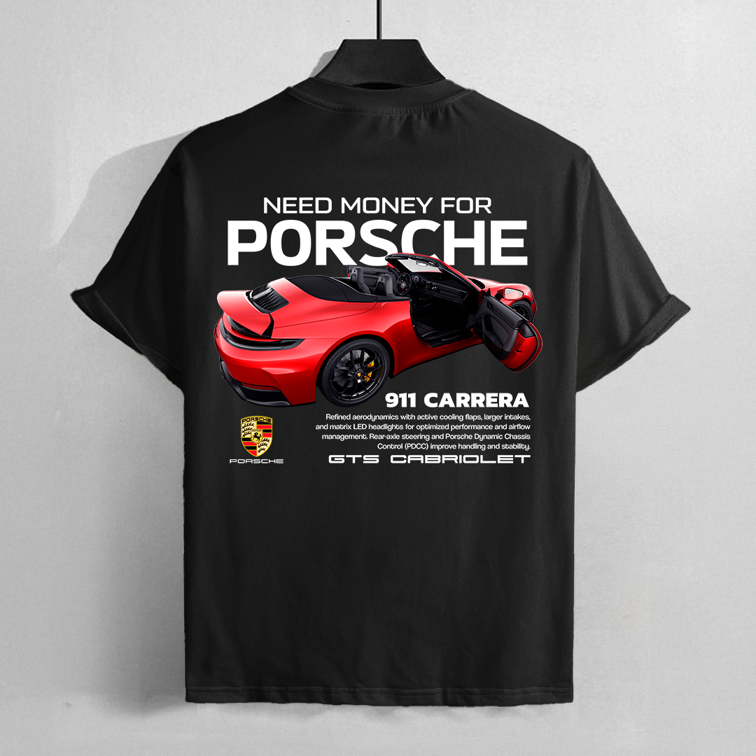 car t-shirt desing - porsche 911 carrera