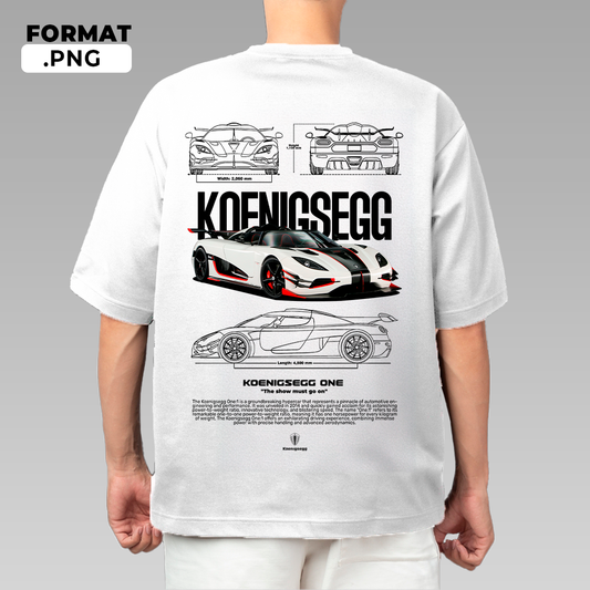 Koenigsegg One:1 - T-shirt design