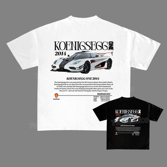 Koenigsegg One 2014 t-shirt design