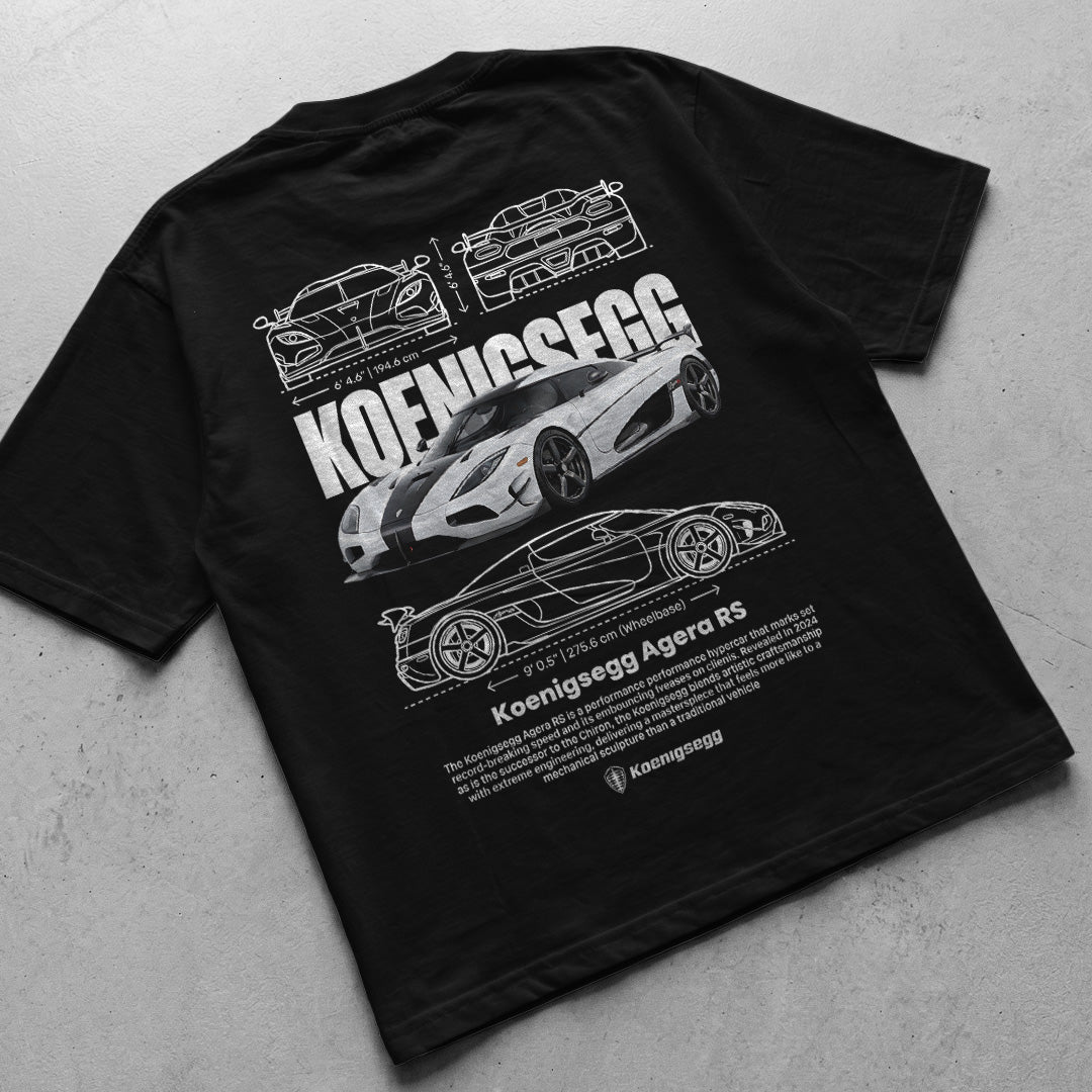 Car t-shirt design Koenigsegg Agera RS