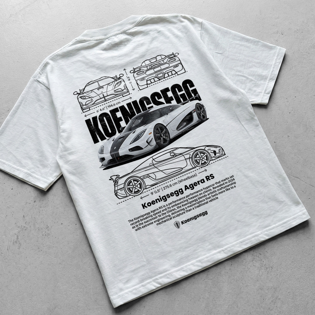 Car t-shirt design Koenigsegg Agera RS