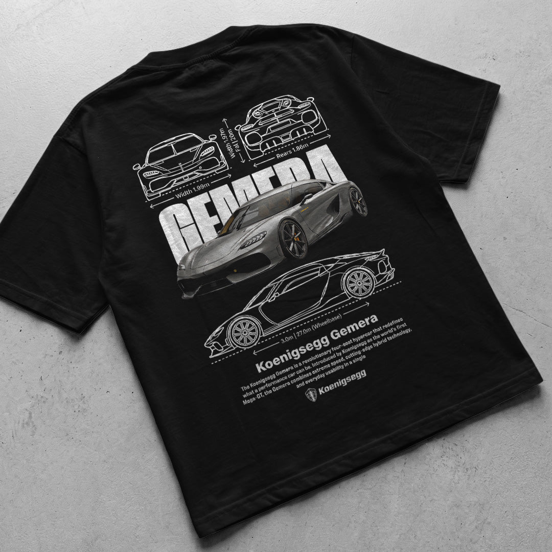 Car t-shirt design Koenigsegg Gemera