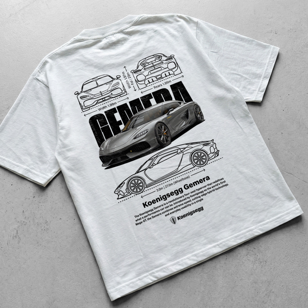 Car t-shirt design Koenigsegg Gemera