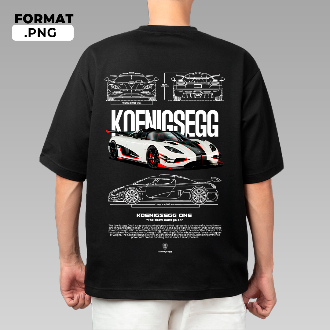 Koenigsegg One:1 - T-shirt design