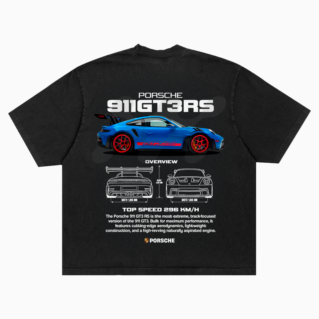 Plantilla Porsche 911 GT3 RS - t-shirt design