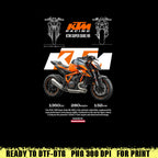 Motorcycle t-shirt design KTM 1390 Super Duke Rr