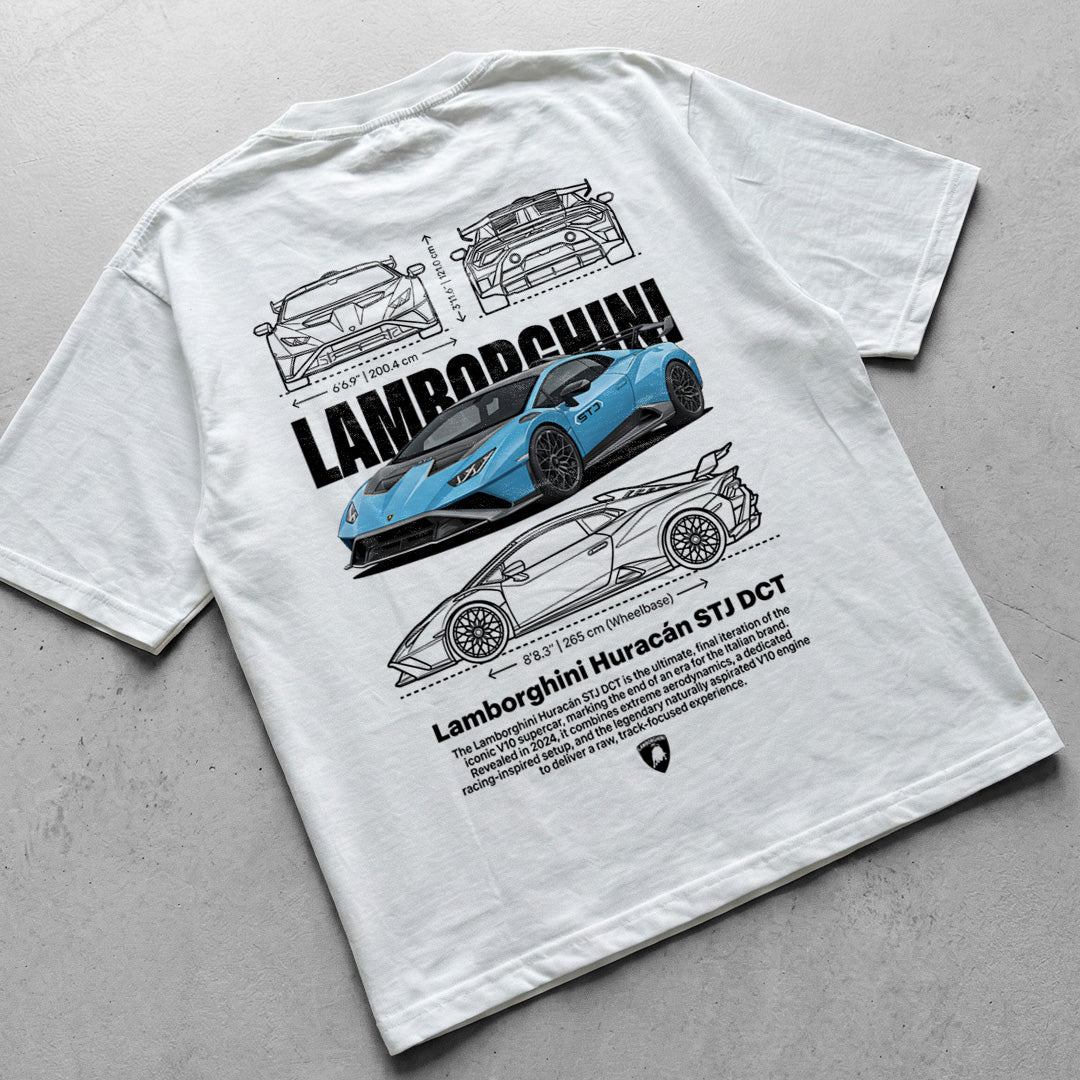Car t-shirt design Lamborghini Huracan STJ