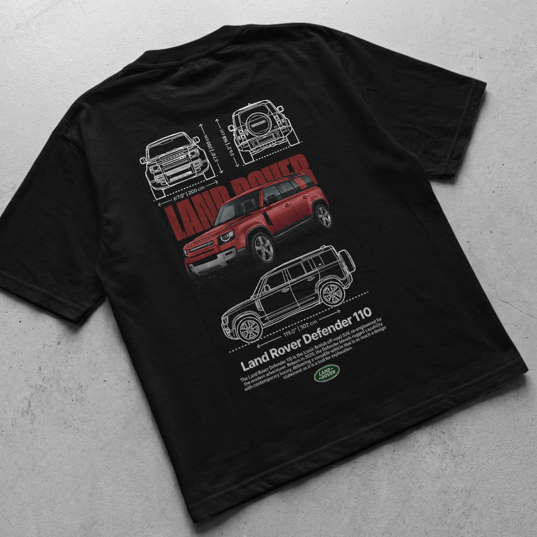 Car t-shirt design Land rover Defender 110