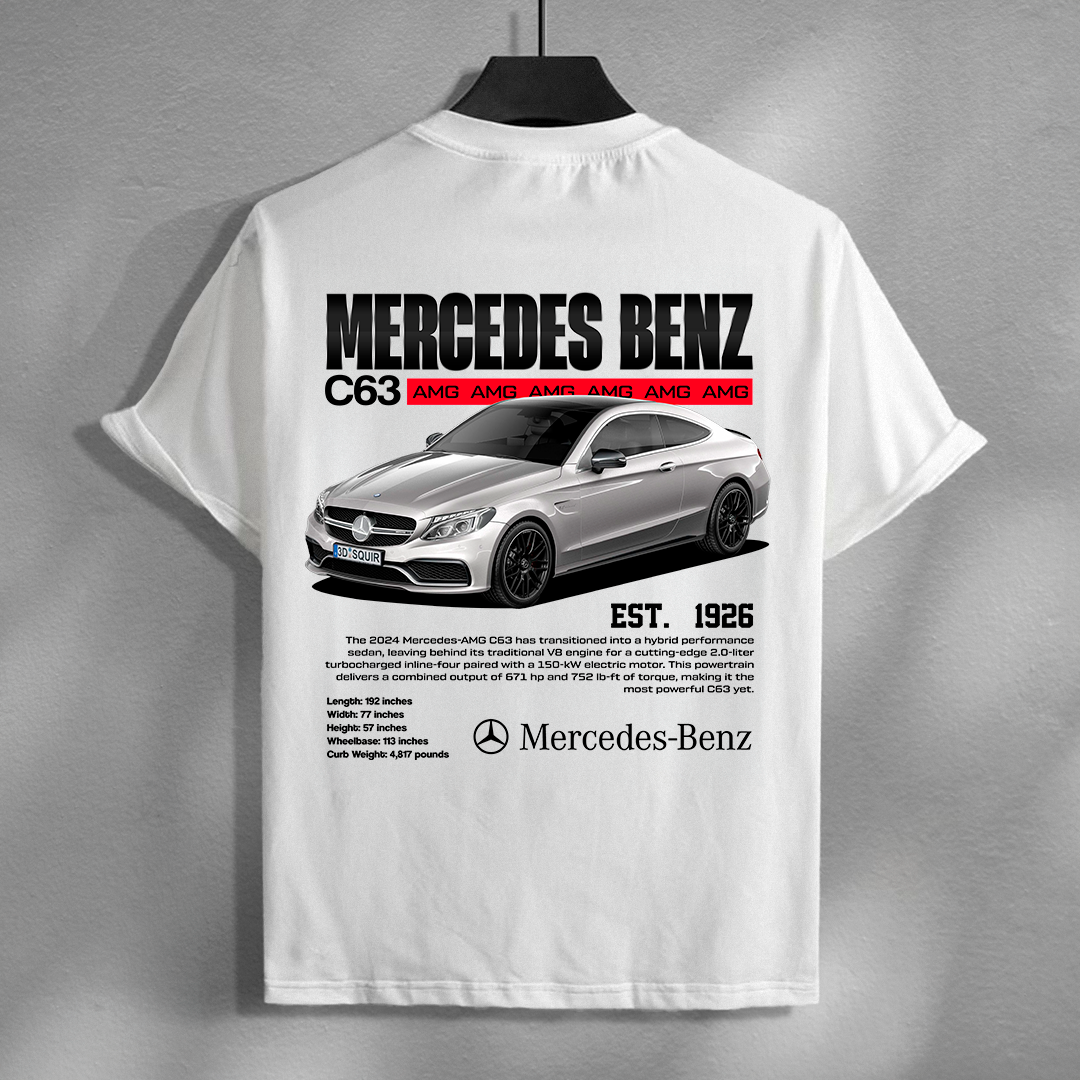 car t-shirt desing - Mercedes Benz C63