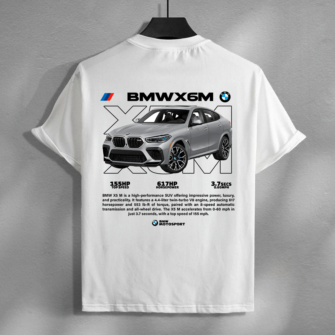 car t-shirt desing - bmw x6m