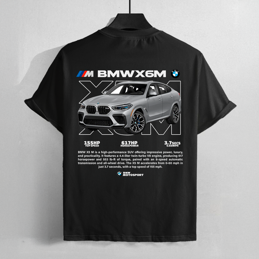 car t-shirt desing - bmw x6m