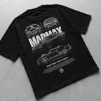 Car t-shirt design Mad Max interceptor