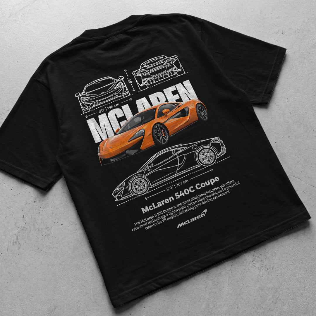 Car t-shirt design Mclaren 540C